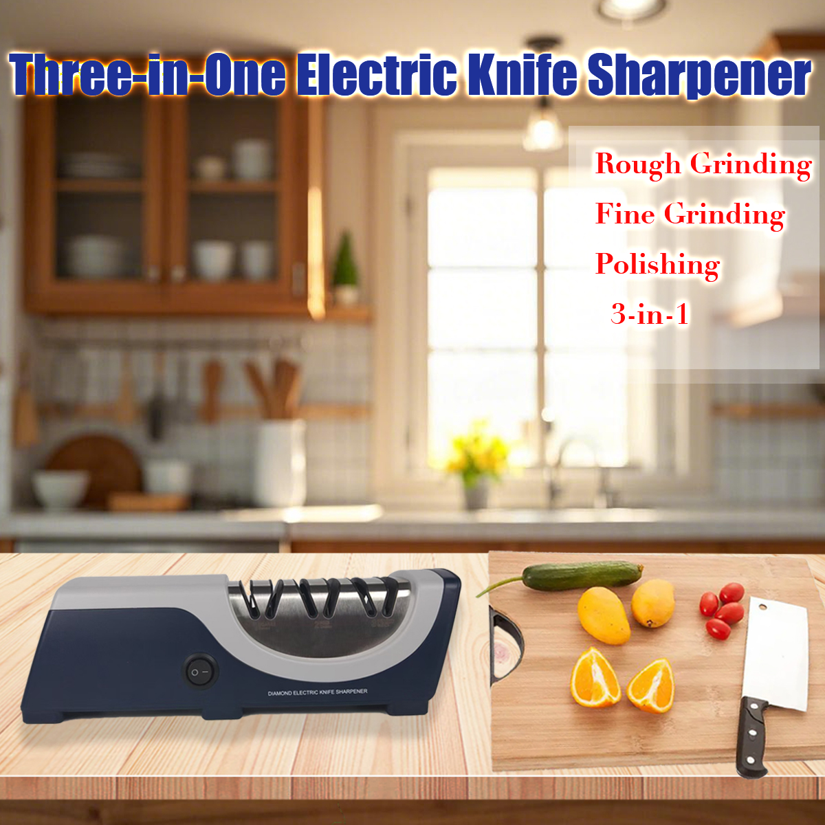 Commercial Kitchen Knife Sharpener - Fully Automatic Electric Knife Sharpener Fast
