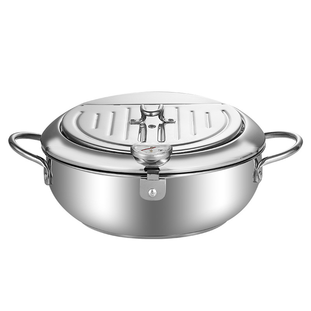 Commercial Kitchen Pots And Pans - 20cm 24cm SUS304 Stainless Steel Tempura