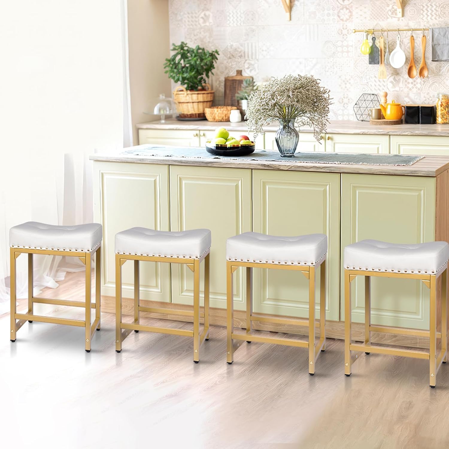 Bar Stools Set of 2, Counter H - Commercial Kitchen Island incelemesi ve fiyatı