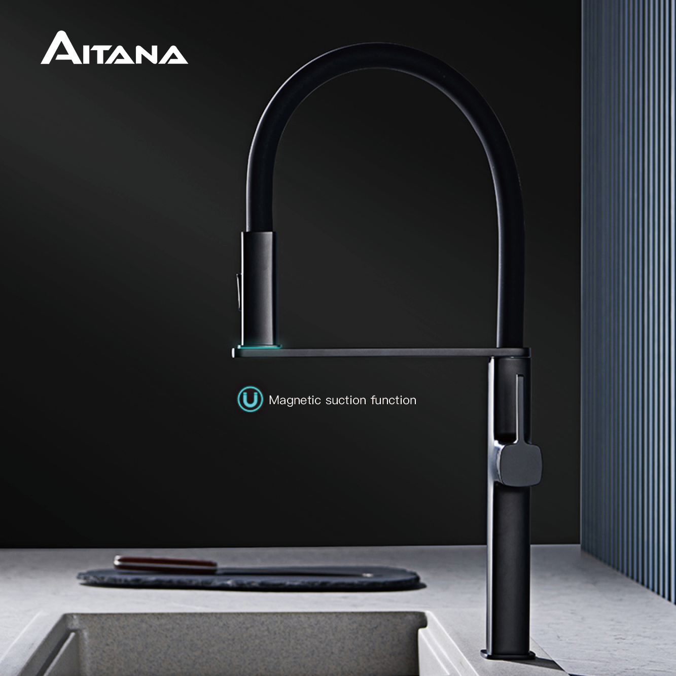 Luxury black brass kitchen fau - Commercial Kitchen Faucets incelemesi ve fiyatı