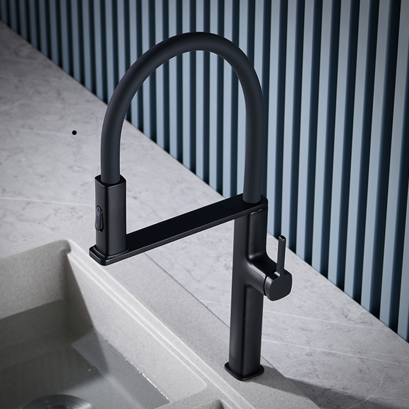 Luxury black brass kitchen fau - Commercial Kitchen Faucets incelemesi ve fiyatı