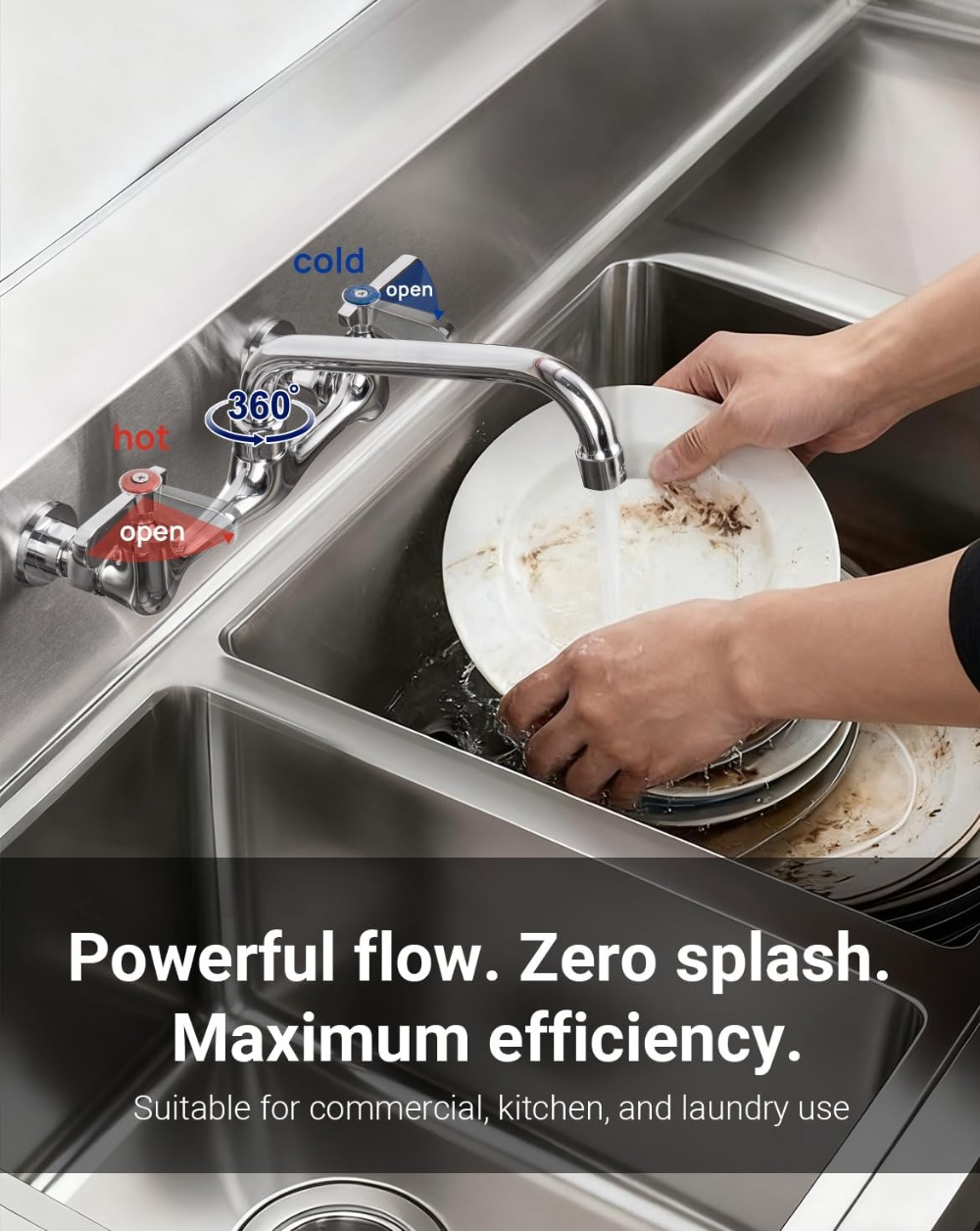 Leak-Free Commercial Sink Fauc - Commercial Kitchen Faucets incelemesi ve fiyatı