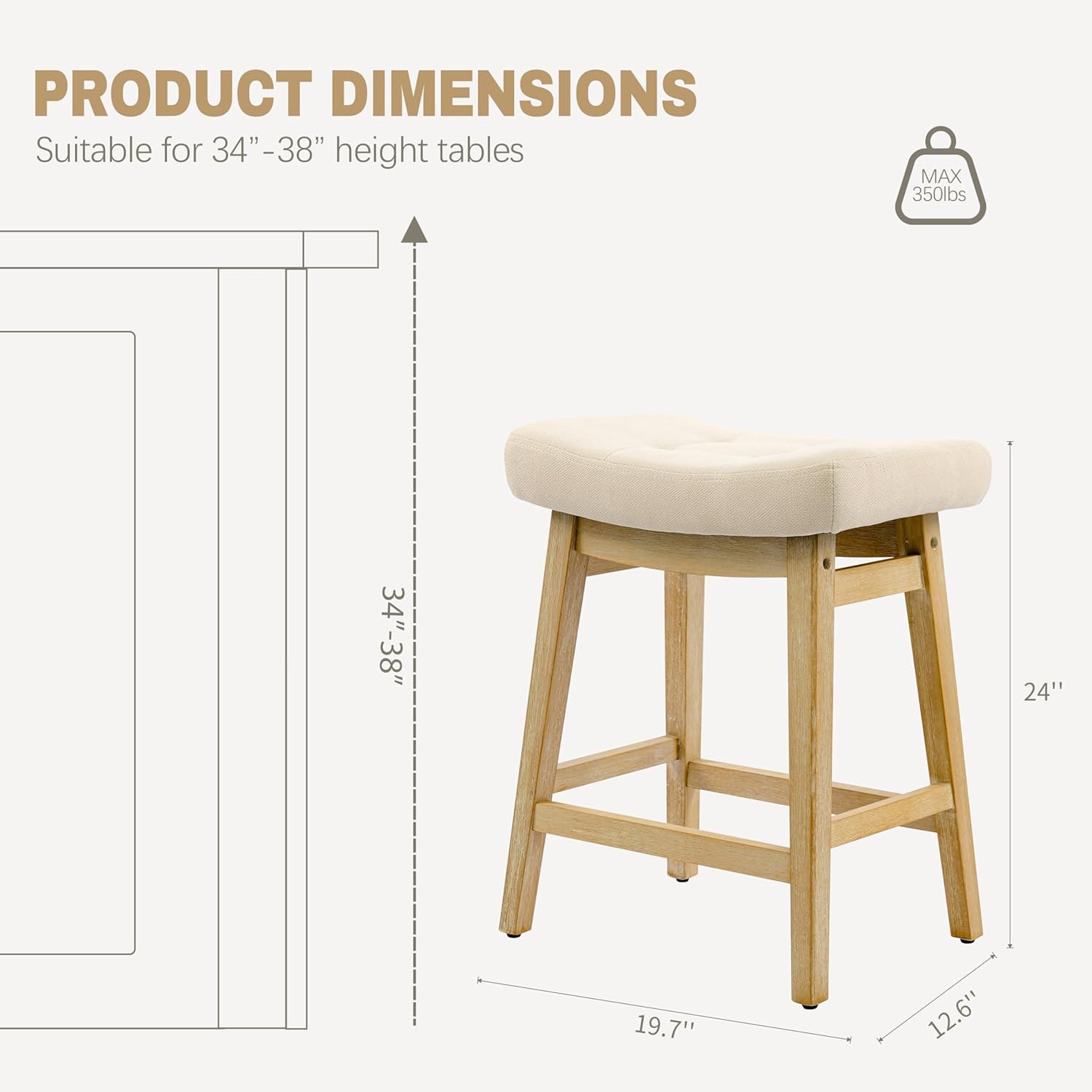 Counter Height Bar Stools Set  - Commercial Kitchen Island incelemesi ve fiyatı
