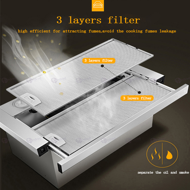 Built in Cooker Hood Stainless - Commercial Kitchen Chimney incelemesi ve fiyatı