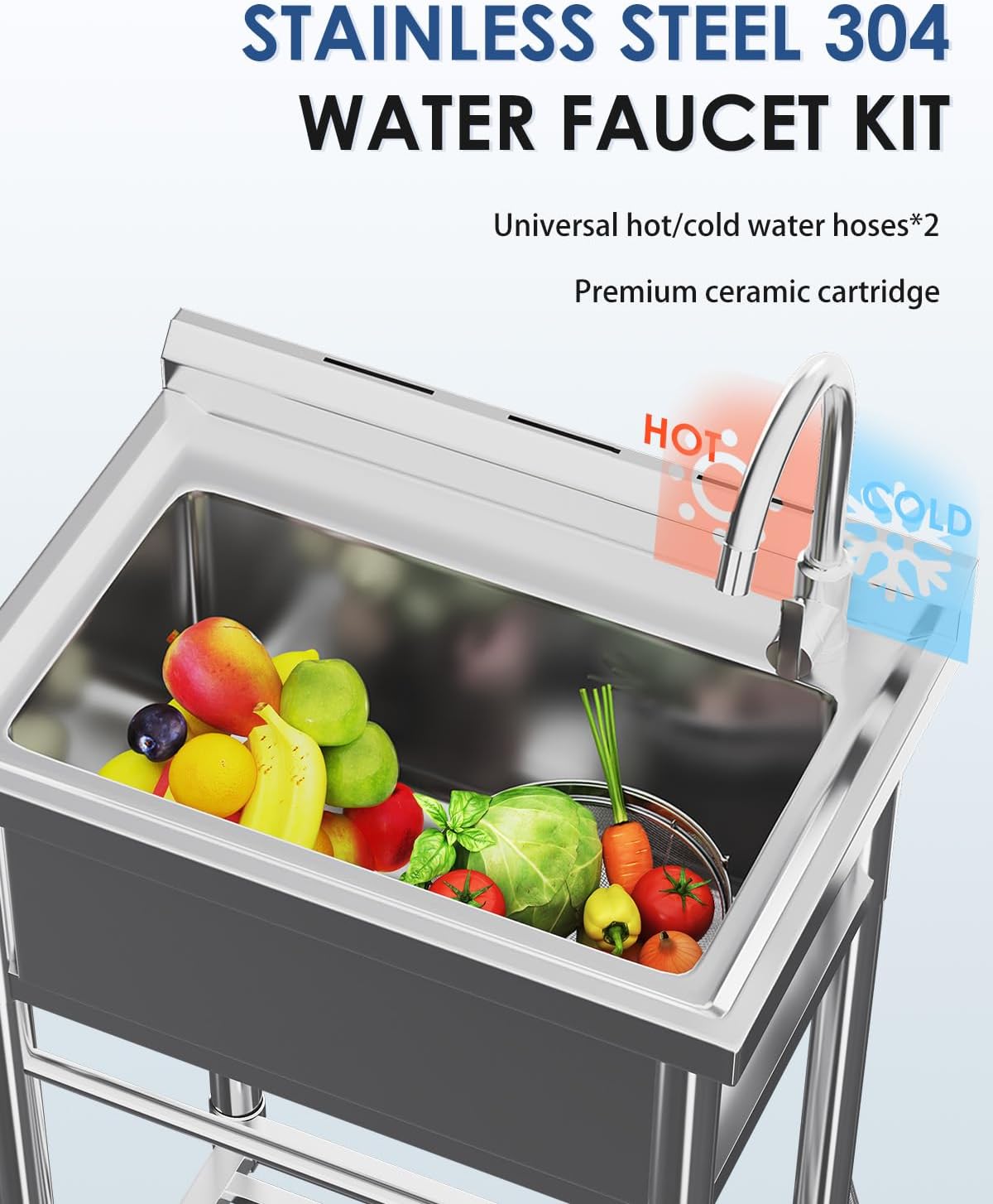 Stainless Steel Utility Sink,  - Commercial Kitchen Faucets incelemesi ve fiyatı