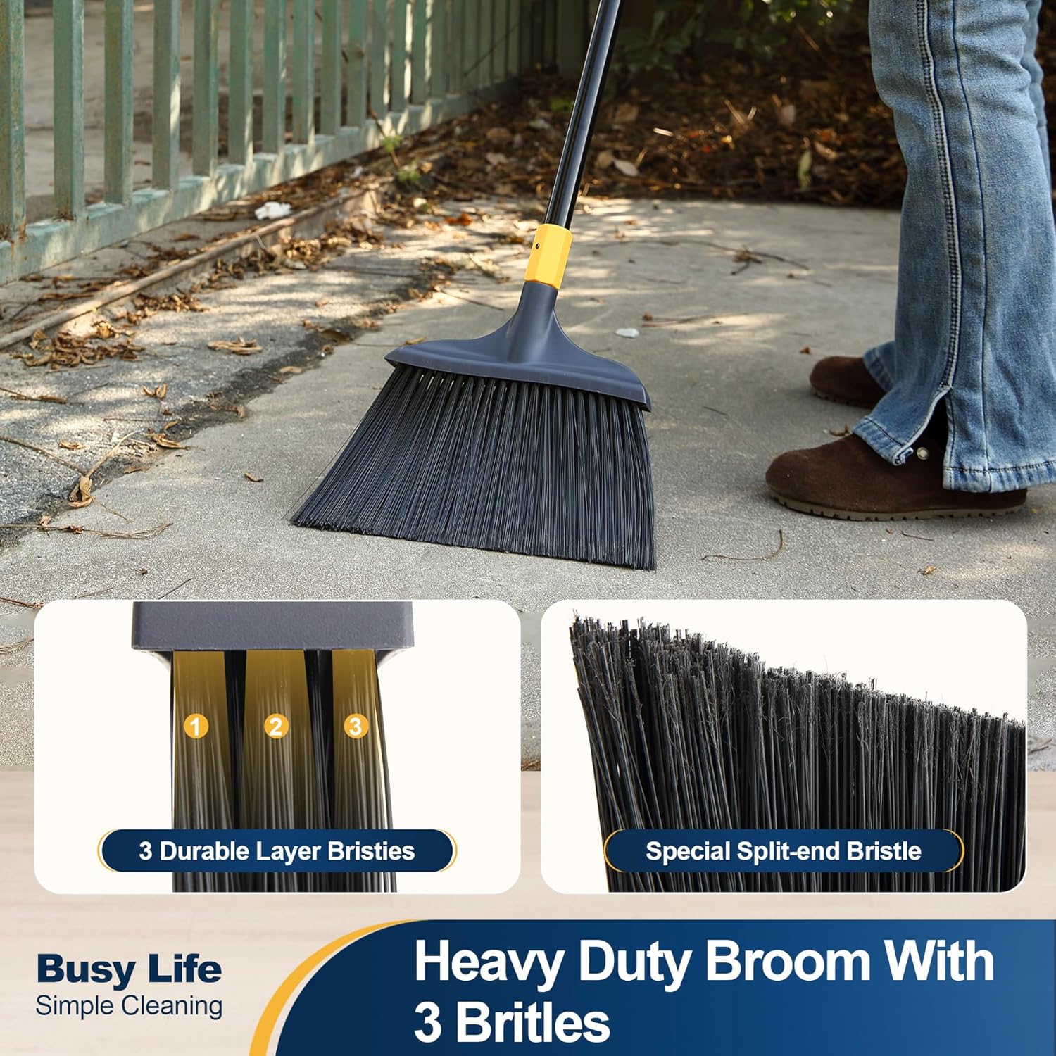 Yocada Heavy-Duty Broom Outdoo - Commercial Kitchen Broom incelemesi ve fiyatı