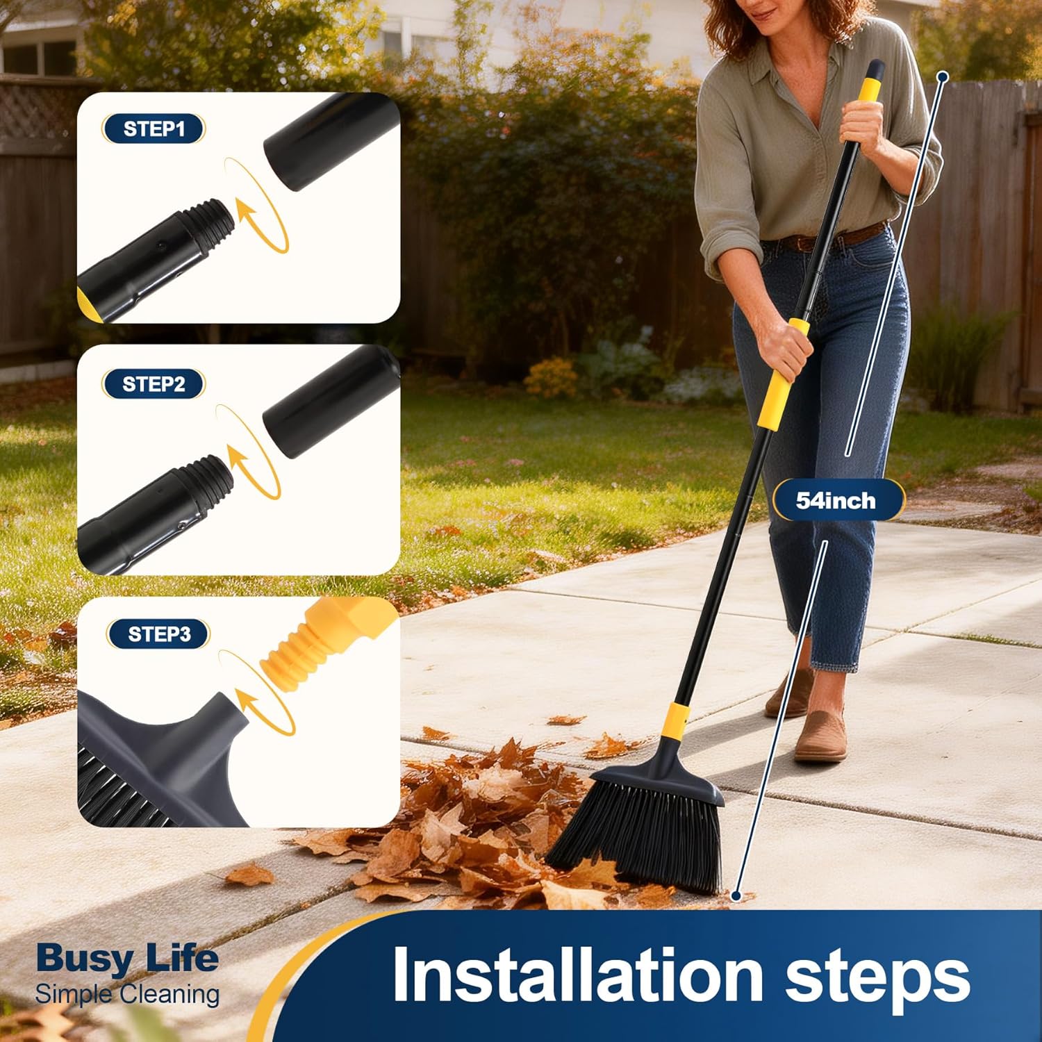 Yocada Heavy-Duty Broom Outdoo - Commercial Kitchen Broom incelemesi ve fiyatı