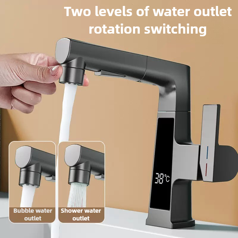 Digital Display Pulling Faucet - Commercial Kitchen Faucets incelemesi ve fiyatı