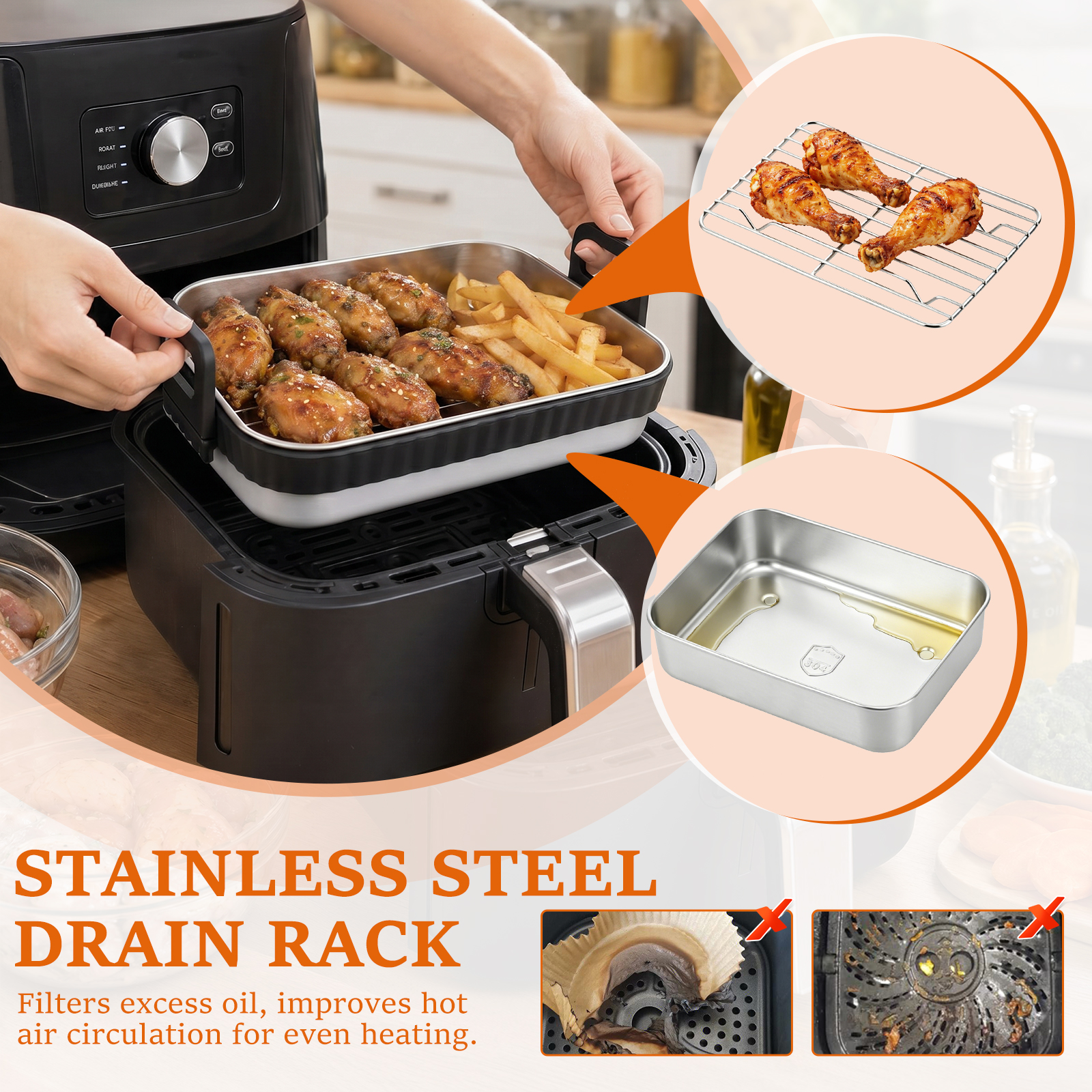Stainless Steel Baking Pan wit - Commercial Kitchen Pots And Pans incelemesi ve fiyatı