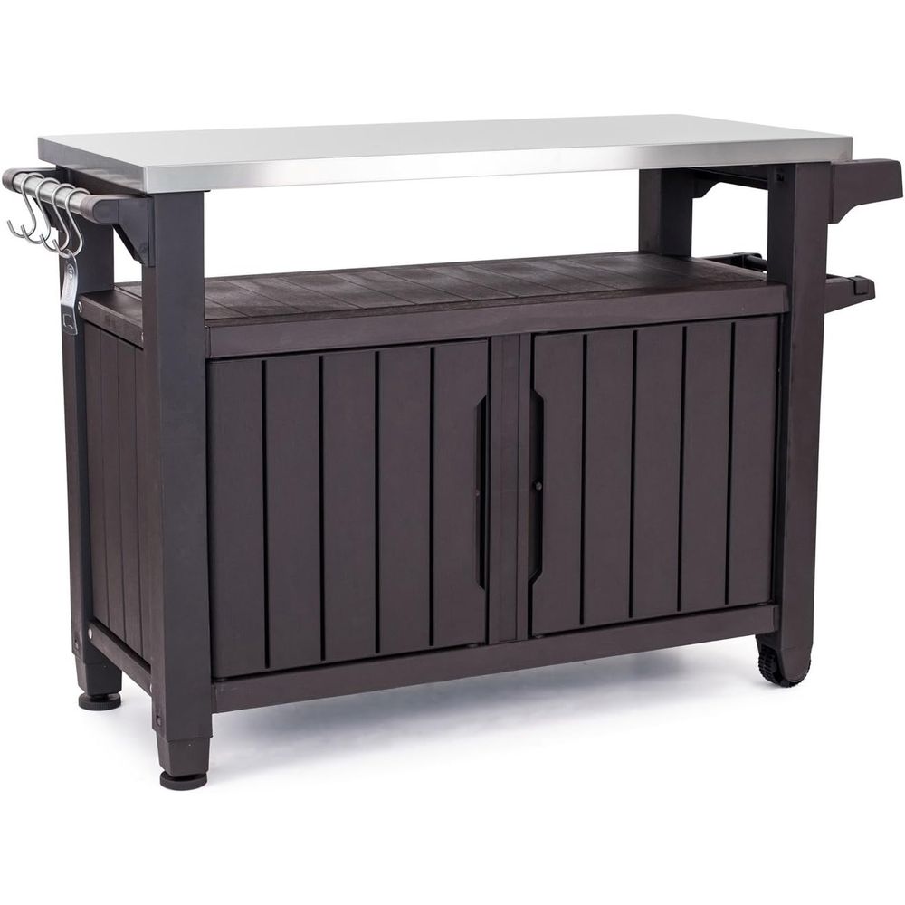 Outdoor Rolling Table Cart for - Commercial Kitchen Island incelemesi ve fiyatı