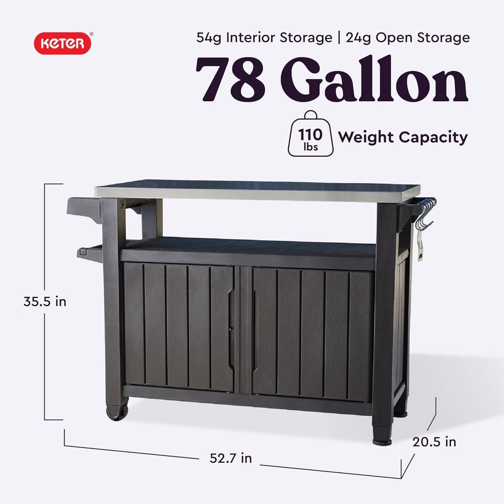 Outdoor Rolling Table Cart for - Commercial Kitchen Island incelemesi ve fiyatı