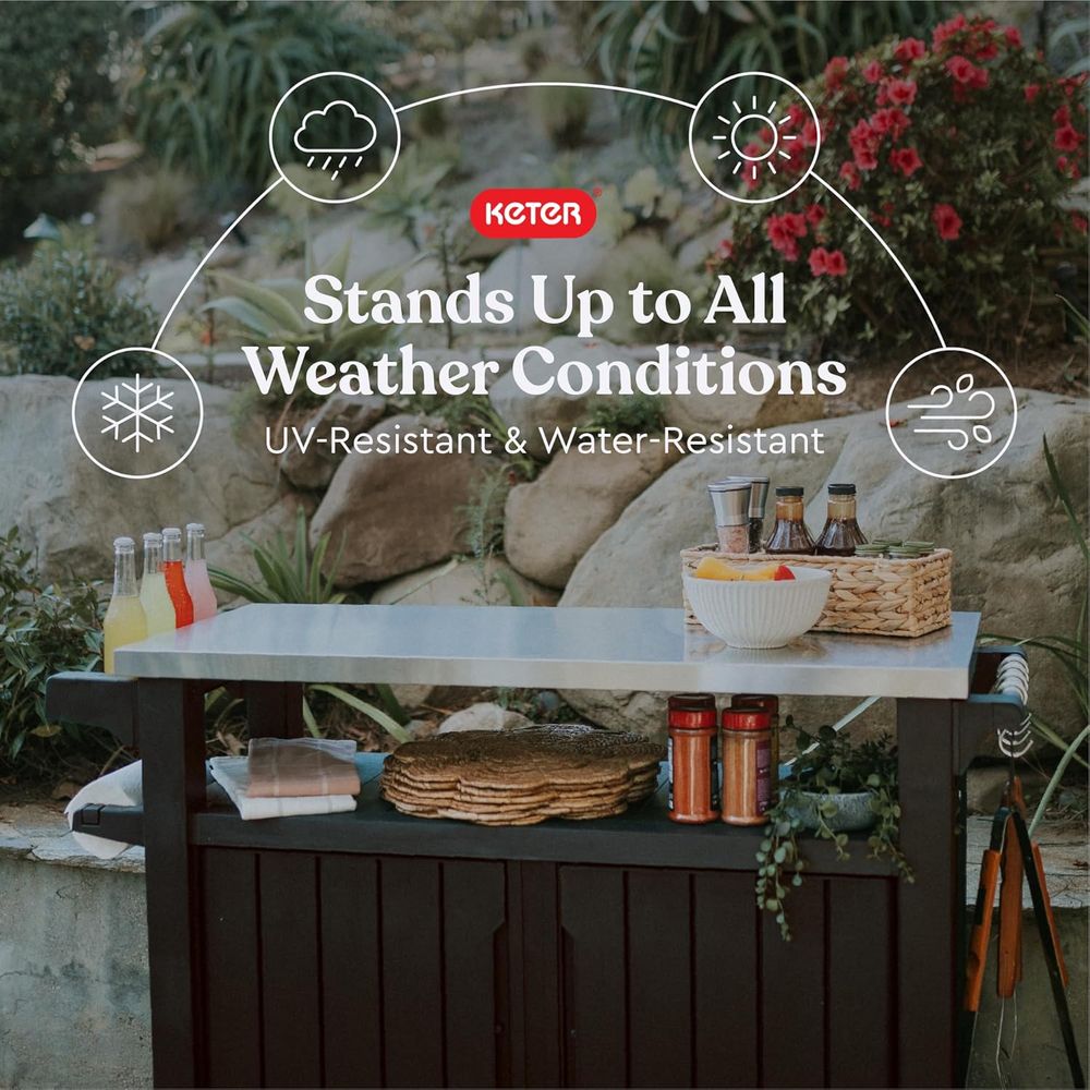 Outdoor Rolling Table Cart for - Commercial Kitchen Island incelemesi ve fiyatı
