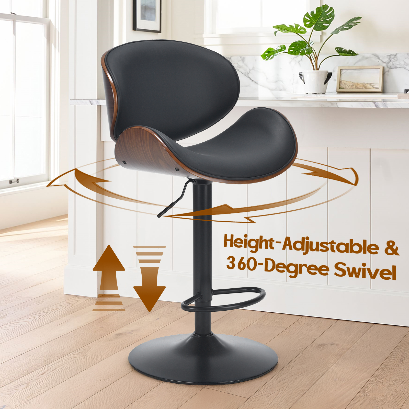 Farini Set of 2 Swivel Bar Sto - Commercial Kitchen Island incelemesi ve fiyatı