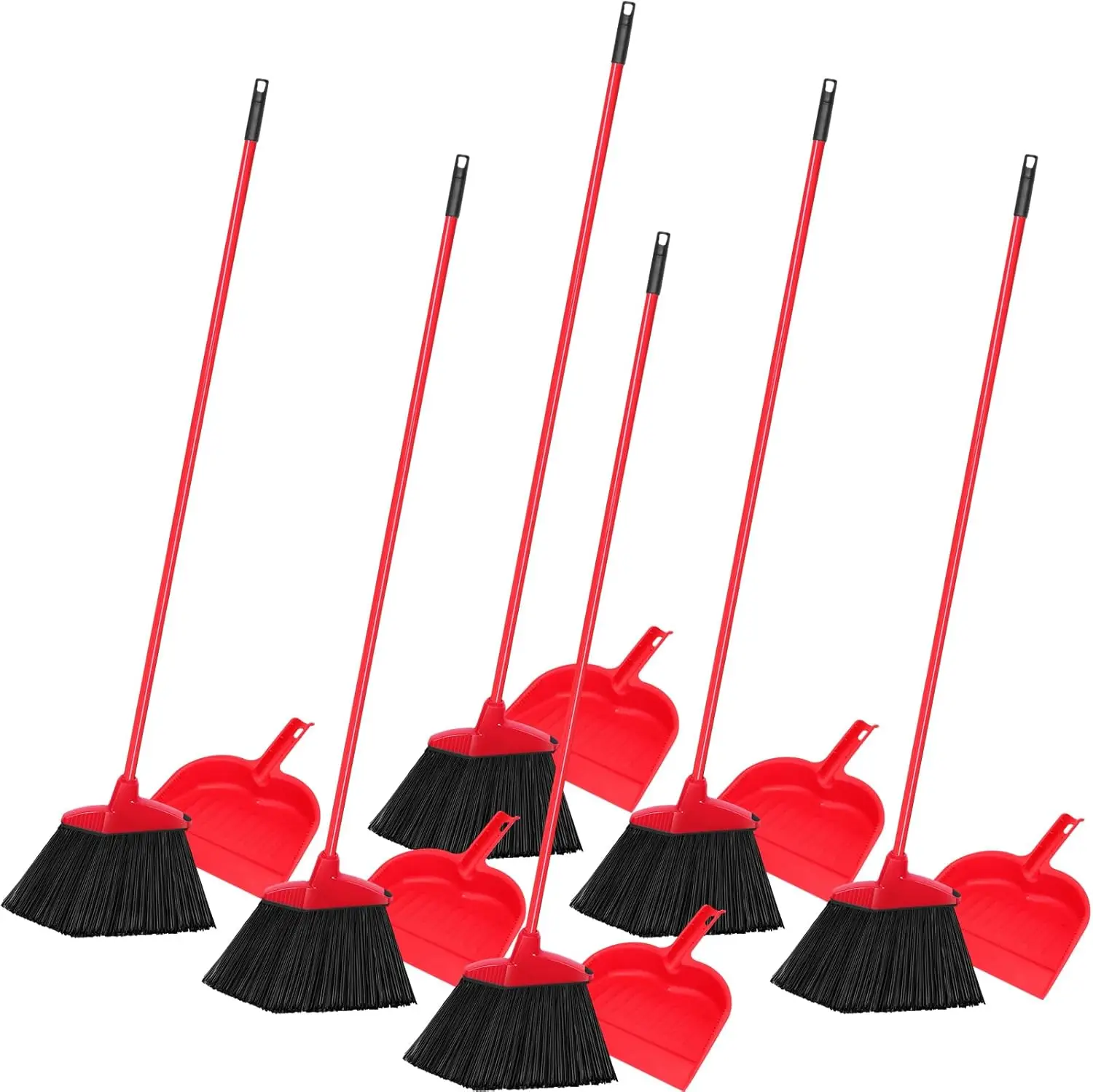 Red 6 Piece Broom Dustpan Set  - Commercial Kitchen Broom incelemesi ve fiyatı