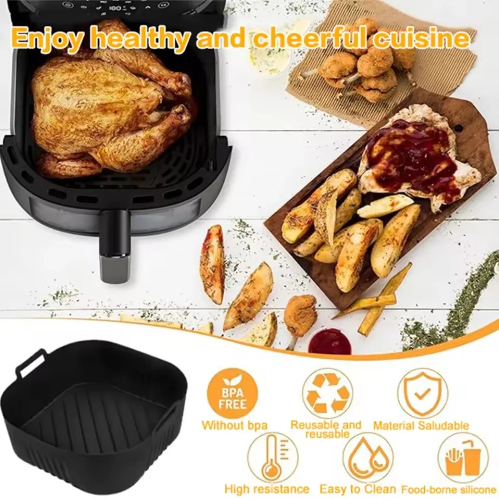 Silicone Air Fryer Mold Oil Fi - Commercial Kitchen Pots And Pans incelemesi ve fiyatı