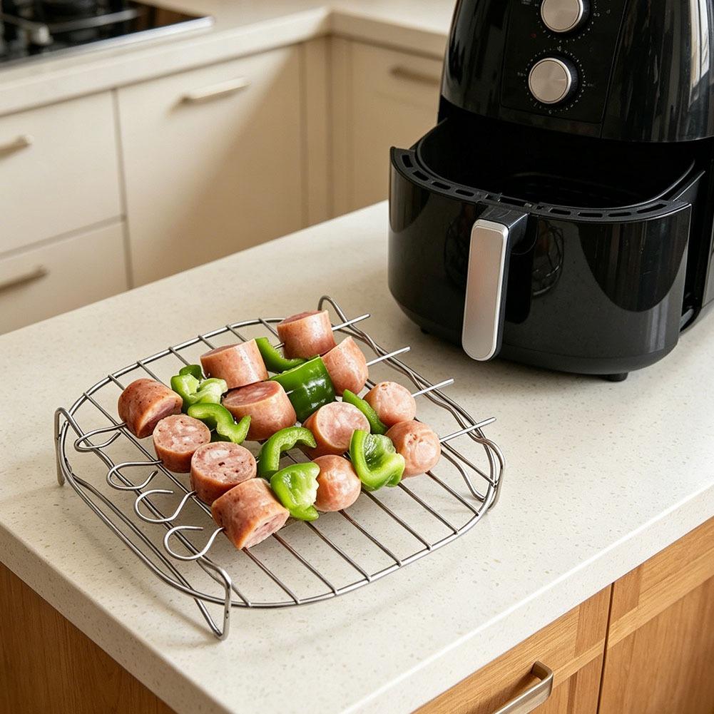 Air Fryer Square Grill Stainle - Commercial Kitchen Pots And Pans incelemesi ve fiyatı