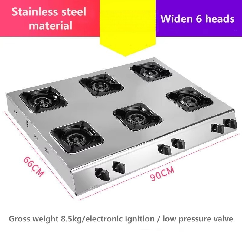 LPG NG 3 4 6 8 Burners Multi P - Commercial Kitchen Burner incelemesi ve fiyatı