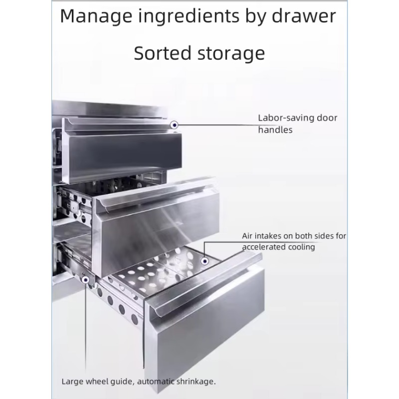 Commercial Stainless Steel Air - Commercial Kitchen Refrigerator incelemesi ve fiyatı