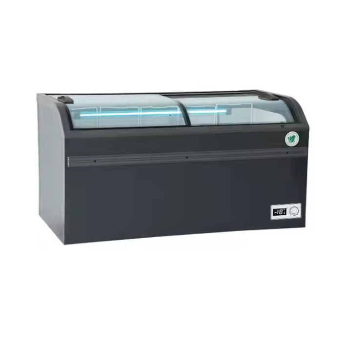 Commercial curved top glass sl - Commercial Chest Freezer incelemesi ve fiyatı