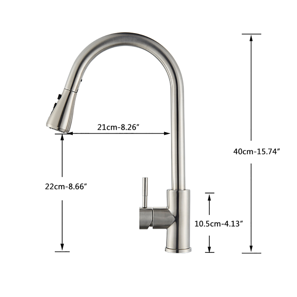 Rozin Black Kitchen Faucet Sin - Commercial Kitchen Faucets incelemesi ve fiyatı