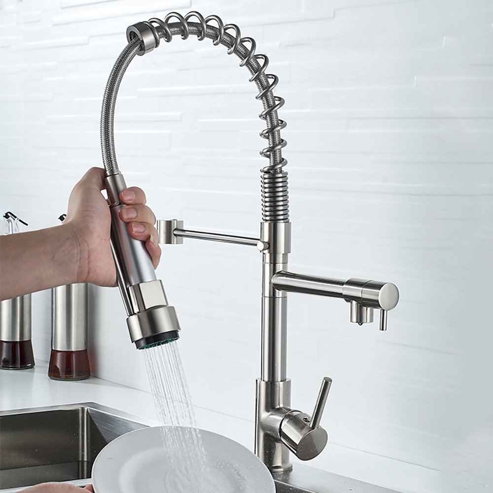 DQOK Black Brushed Spring Pull - Commercial Kitchen Faucets incelemesi ve fiyatı