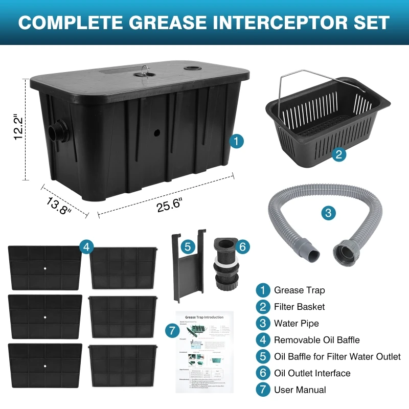 Commercial Oil-water Separator - Commercial Kitchen Grease Interceptor incelemesi ve fiyatı