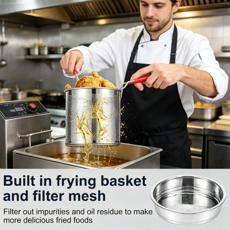 Kitchen Stainless Steel Deep F - Commercial Kitchen Pots And Pans incelemesi ve fiyatı