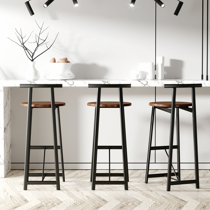 3-Piece Counter Height Bar Sto - Commercial Kitchen Island incelemesi ve fiyatı