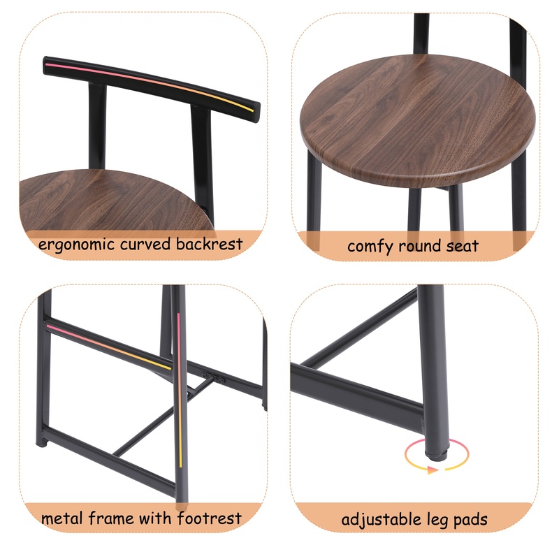 3-Piece Counter Height Bar Sto - Commercial Kitchen Island incelemesi ve fiyatı