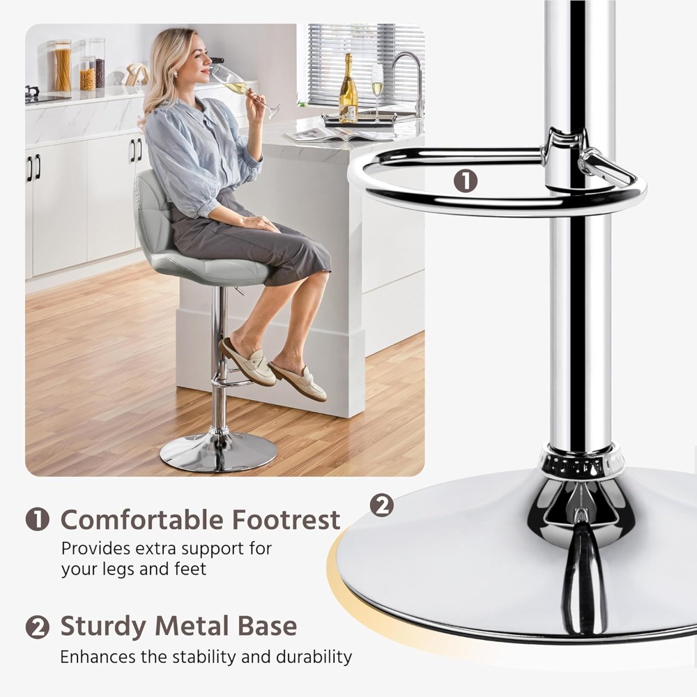 Bar Stools Set of 2, Modern Ad - Commercial Kitchen Island incelemesi ve fiyatı