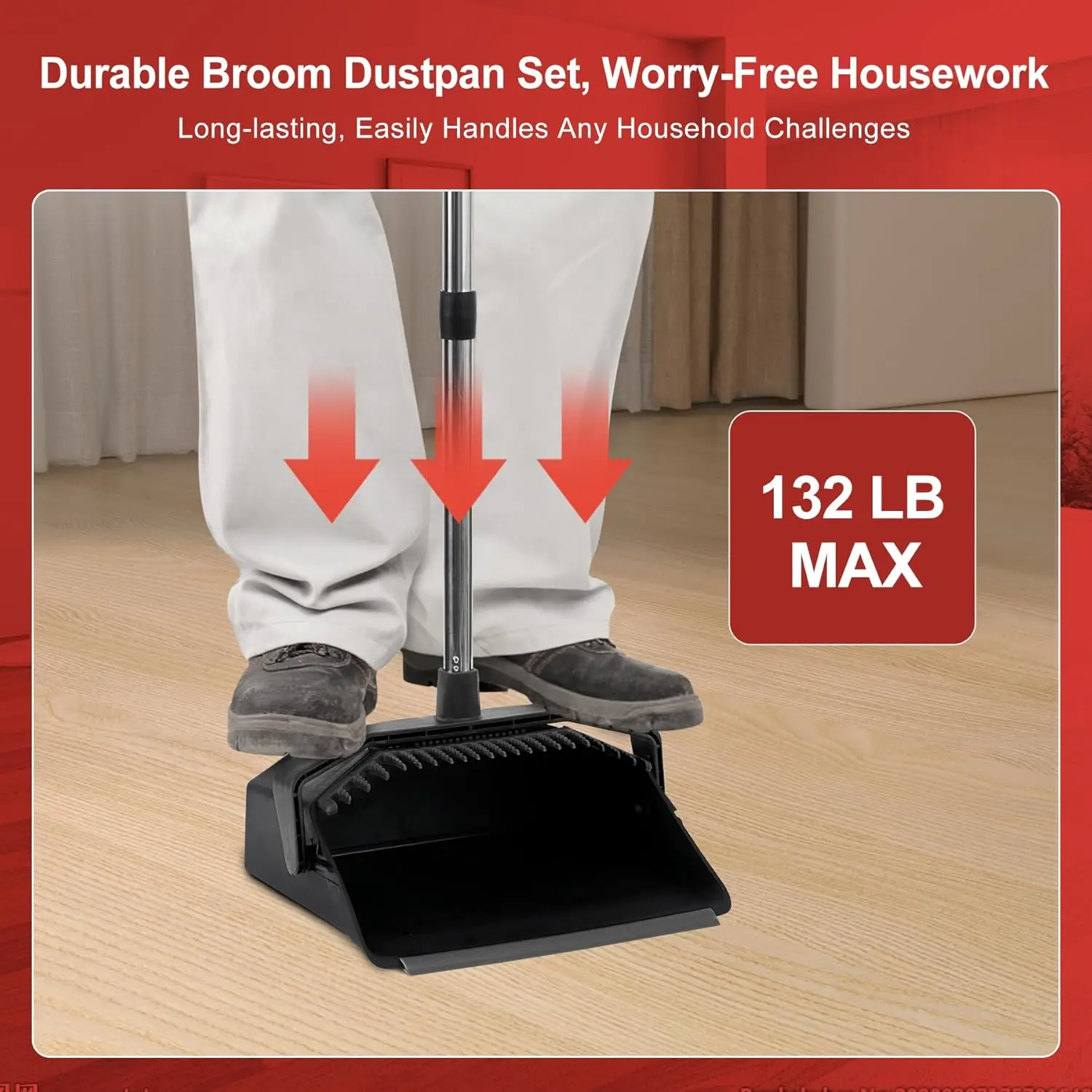 3 Pack Upright Broom And Dustp - Commercial Kitchen Broom incelemesi ve fiyatı