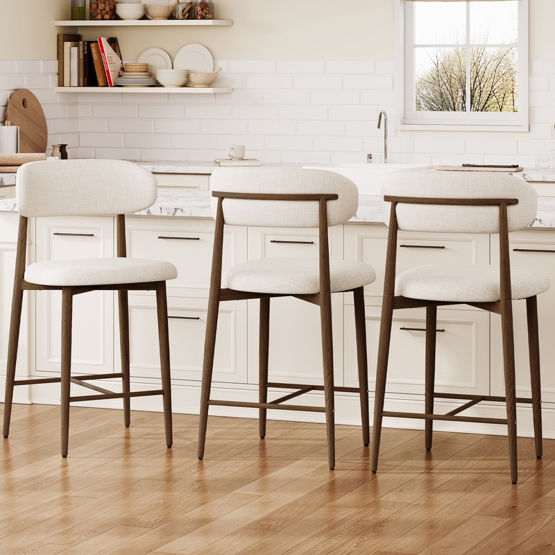 Modern Upholstered Counter Sto - Commercial Kitchen Island incelemesi ve fiyatı