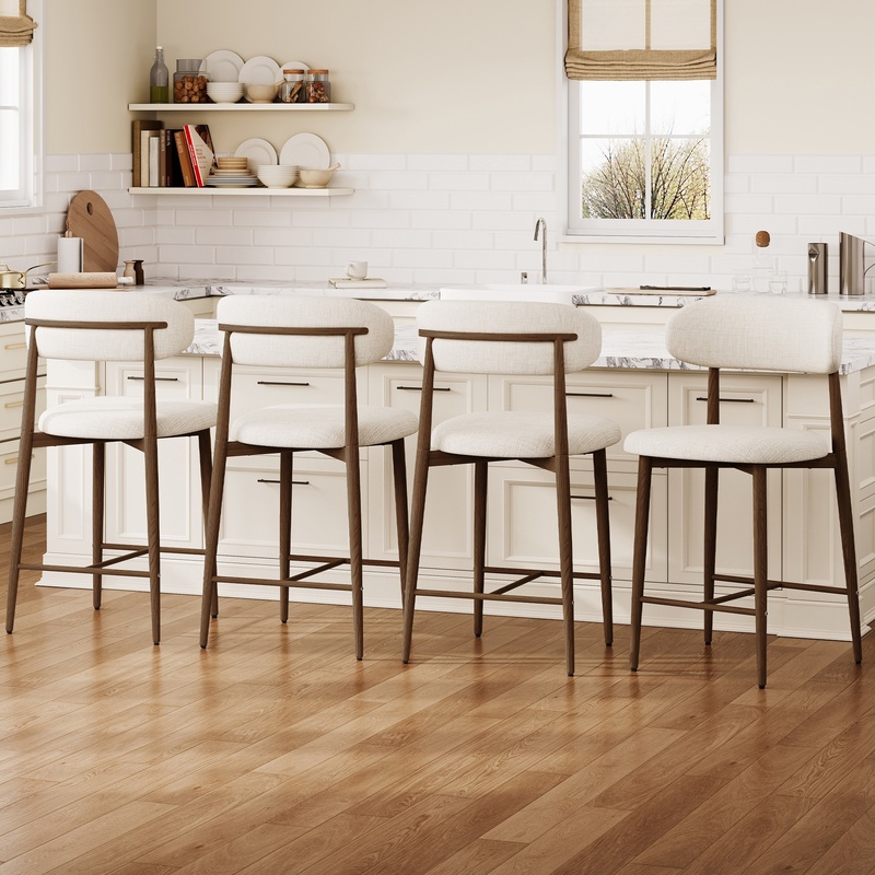 Modern Upholstered Counter Sto - Commercial Kitchen Island incelemesi ve fiyatı