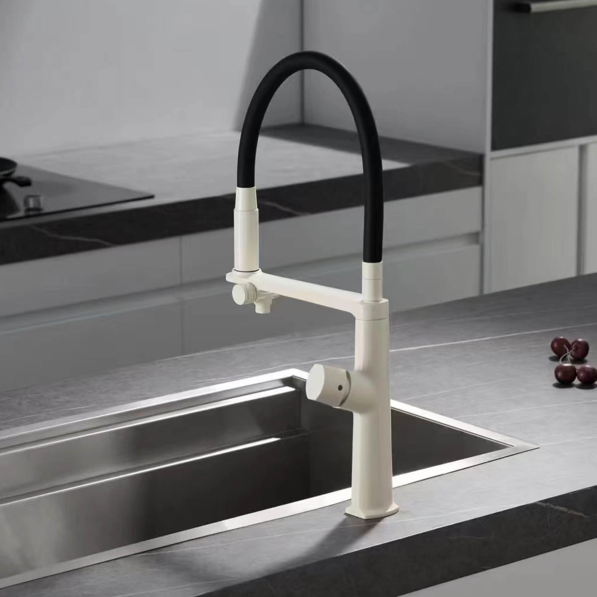 Luxury gun gray brass kitchen  - Commercial Kitchen Faucets incelemesi ve fiyatı