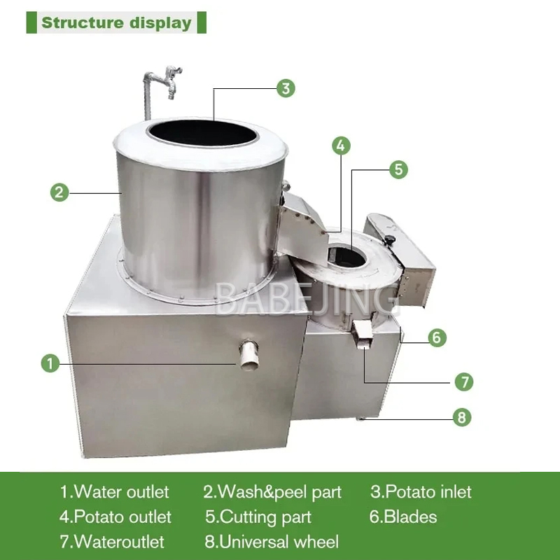 Electric Potato Cleaning Slice - Commercial Kitchen Cleaning incelemesi ve fiyatı