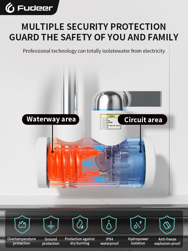 Fudeer Electric Water Heater 2 - Commercial Kitchen Faucets incelemesi ve fiyatı
