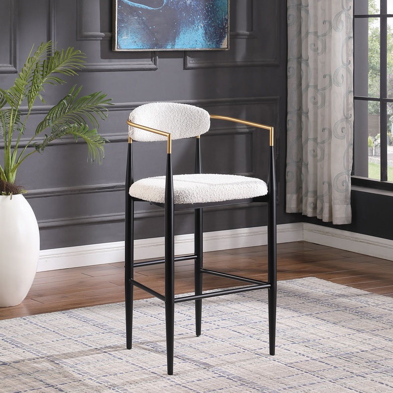 Beige Upholstered Bar Stools S - Commercial Kitchen Island incelemesi ve fiyatı