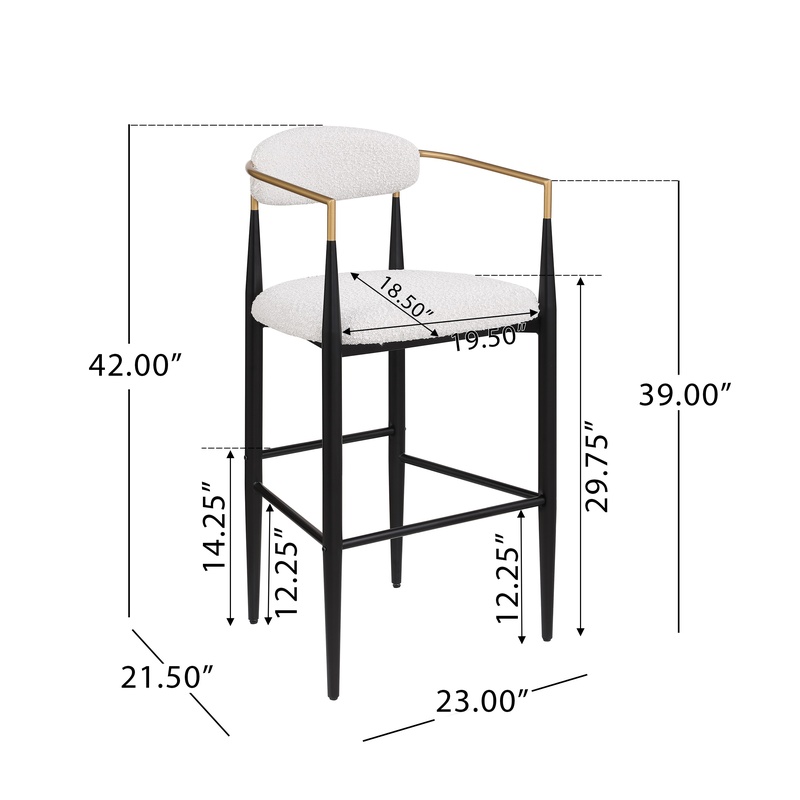 Beige Upholstered Bar Stools S - Commercial Kitchen Island incelemesi ve fiyatı