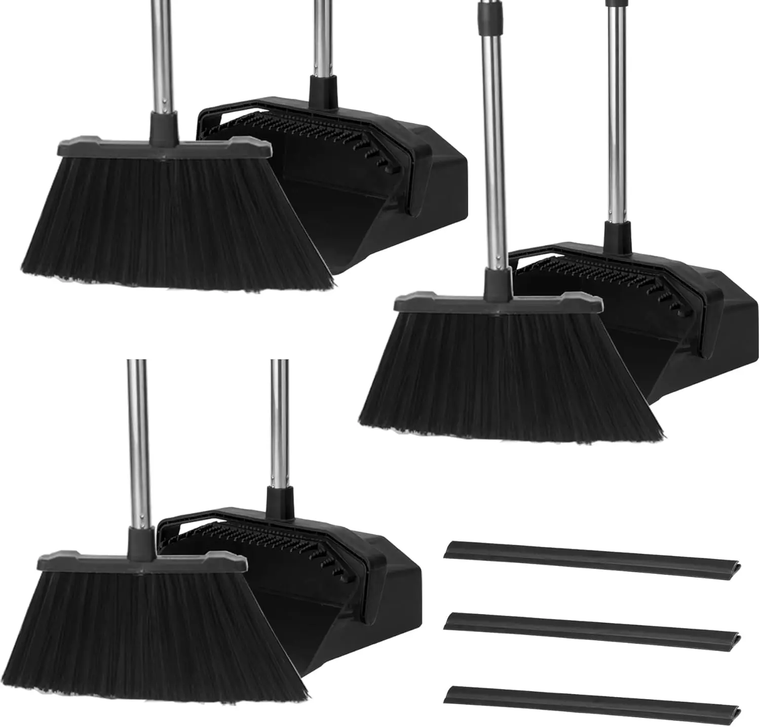 3 Pack Upright Broom And Dustp - Commercial Kitchen Broom incelemesi ve fiyatı