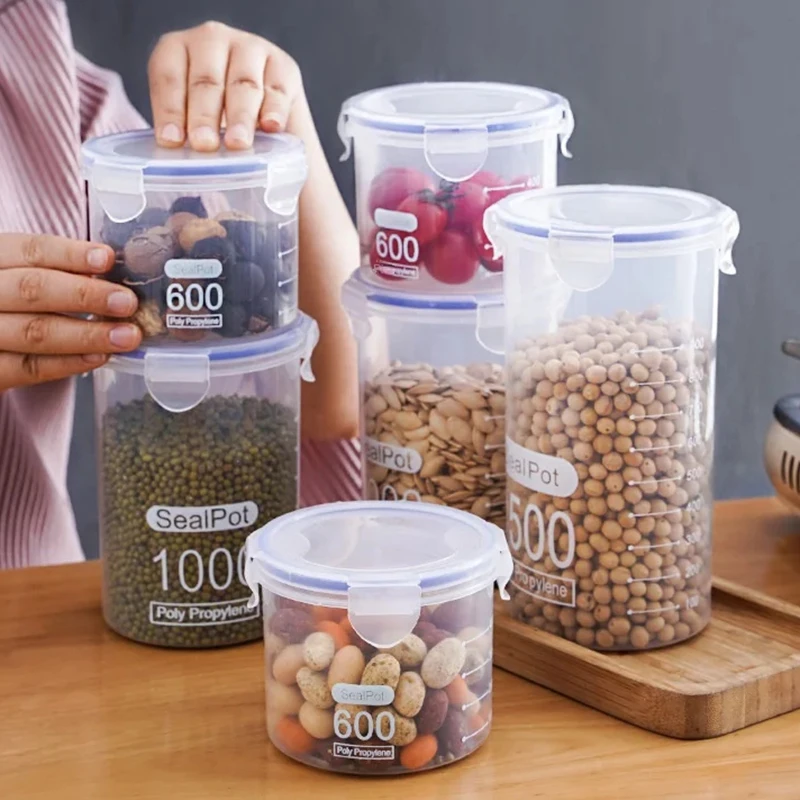 1/4PCS Sealed Jars With Scale  - Commercial Kitchen Refrigerator incelemesi ve fiyatı